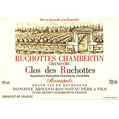 Armand Rousseau Ruchottes-Chambertin Grand Cru Clos des Ruchottes 1995 (3x75cl)