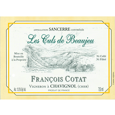 Francois Cotat Sancerre Les Culs de Beaujeu 2019 (6x75cl)