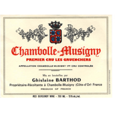 Ghislaine Barthod Chambolle-Musigny 1er Cru Les Gruenchers 2022 (6x75cl)