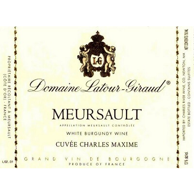 Latour-Giraud Meursault Cuvee Charles Maxime 2022 (6x75cl)