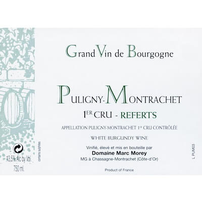 Marc Morey & Fils Puligny-Montrachet 1er Cru Les Referts 2022 (6x75cl)