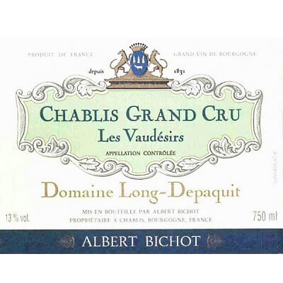 Albert Bichot Domaine Long-Depaquit Chablis Grand Cru Les Vaudesirs 2021 (6x75cl)