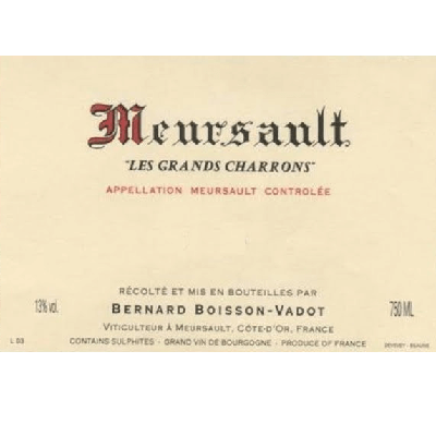 Boisson Vadot Meursault Les Grands Charrons 2018 (1x75cl)