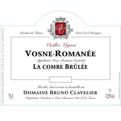 Bruno Clavelier Vosne-Romanee La Combe Brulee 2022 (6x75cl)
