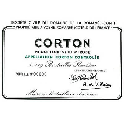 Domaine de la Romanee-Conti Corton Grand Cru 2009 (1x150cl)