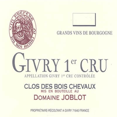 Joblot Givry 1er Cru Clos de Bois de Chevaux 2022 (12x75cl)