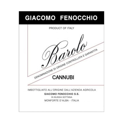 Giacomo Fenocchio Barolo Cannubi 2017 (6x150cl)