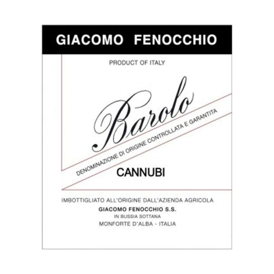 Giacomo Fenocchio Barolo Cannubi 2017 (1x150cl)