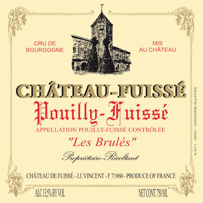 Chateau Fuisse Pouilly Fuisse Les Brules 2017 (12x75cl)