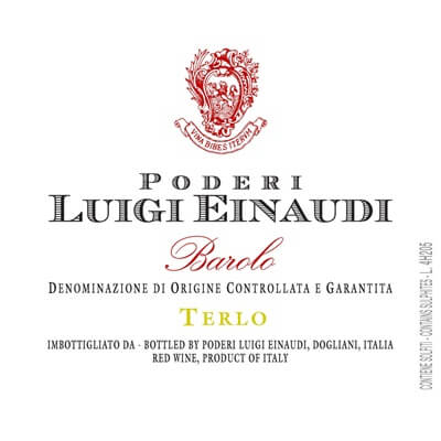 Luigi Einaudi Barolo Terlo 2013 (6x75cl)