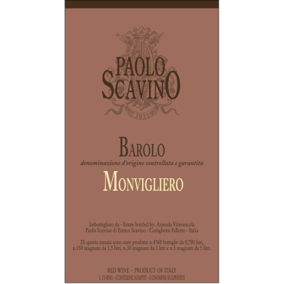 Paolo Scavino Barolo Monvigliero 2020 (6x75cl)
