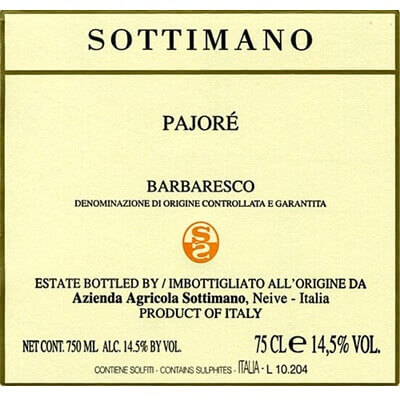 Sottimano Barbaresco Pajore 2020 (6x75cl)
