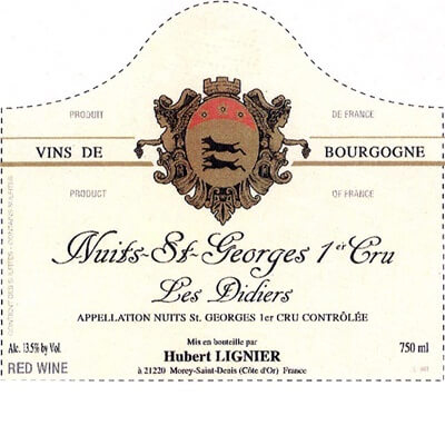 Hubert Lignier Nuits-Saint-Georges 1er Cru Les Didiers 2020 (6x75cl)