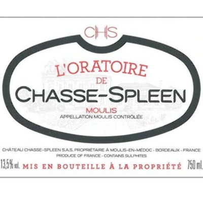 Chasse-Spleen L'Oratoire de Chasse-Spleen 2020 (6x75cl)
