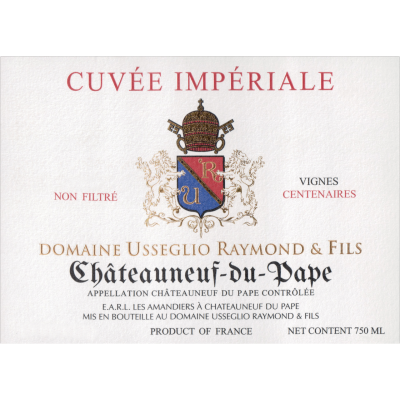 Raymond Usseglio Chateauneuf-du-Pape Imperiale 2010 (3x75cl)