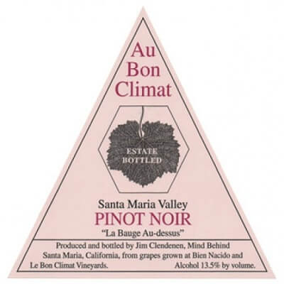 Au Bon Climat Pinot Noir La Bauge Au-Dessus Estate 2019 (12x75cl)