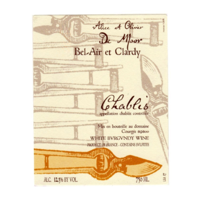 Alice & Olivier de Moor Chablis Bel Air Clardys 2020 (1x75cl)