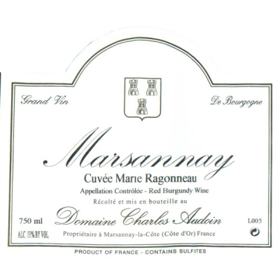 Charles Audoin Marsannay Cuvee Marie Ragonneau 2018 (1x75cl)