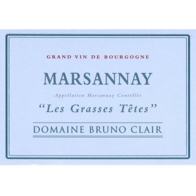 Bruno Clair Marsannay Les Grasses Tetes 2021 (1x75cl)