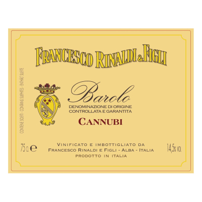 Francesco Rinaldi e Figli Barolo Cannubbio 2010 (6x75cl)