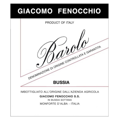 Giacomo Fenocchio Barolo Bussia 2021 (6x75cl)