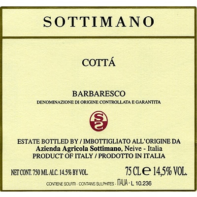 Sottimano Barbaresco Cotta 2018 (6x75cl)