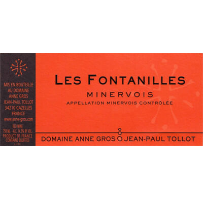 Anne Gros & Jean-Paul Tollot Minervois Les Fontanilles 2022 (6x75cl)