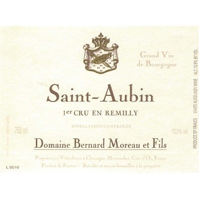 Bernard Moreau Saint-Aubin 1er Cru Remilly 2016 (6x75cl)