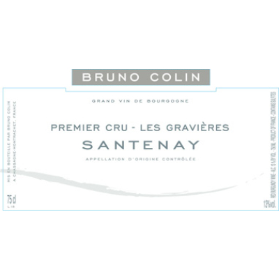 Bruno Colin Santenay 1er Cru Les Gravieres Rouge 2022 (6x75cl)