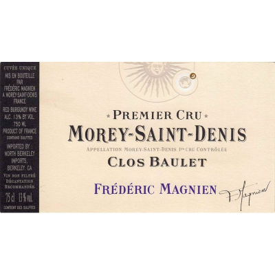 Frederic Magnien Morey-Saint-Denis 1er Cru Clos Baulet 2013 (12x75cl)