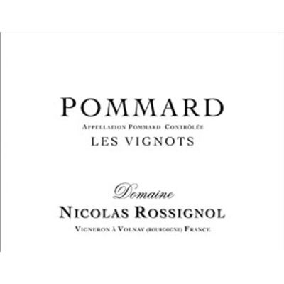 Nicolas Rossignol Pommard Les Vignots 2018 (12x75cl)