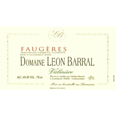 Leon Barral Faugeres Valiniere 2020 (6x75cl)