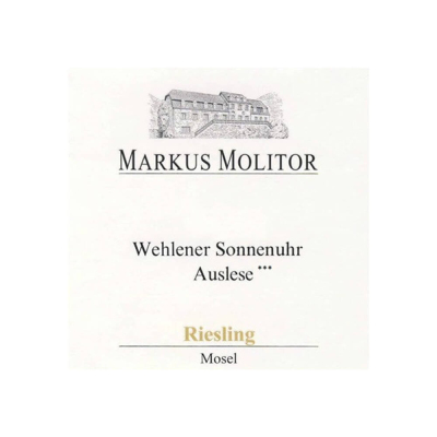 Markus Molitor Wehlener Sonnenuhr Riesling Auslese *** Goldkapsel 2019 (6x75cl)