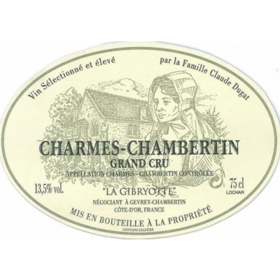 Gibryotte (Claude Dugat) Charmes-Chambertin Grand Cru 2020 (12x75cl)