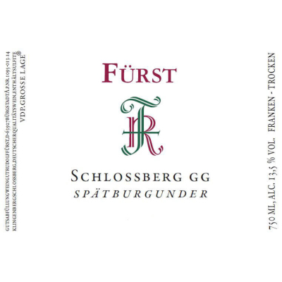 Rudolf Furst Schlossberg Spatburgunder GG 2021 (6x75cl)