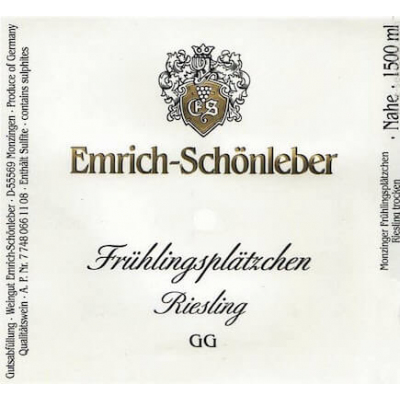 Emrich Schonleber Monzinger Fruhlingsplatzchen Riesling GG 2020 (6x75cl)