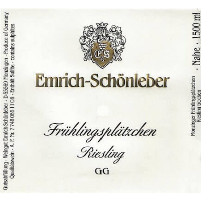 Emrich Schonleber Monzinger Fruhlingsplatzchen Riesling GG 2021 (1x75cl)