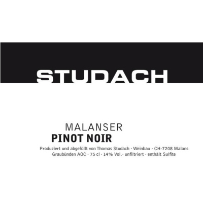 Thomas Studach Malanser Pinot Noir 2022 (6x75cl)