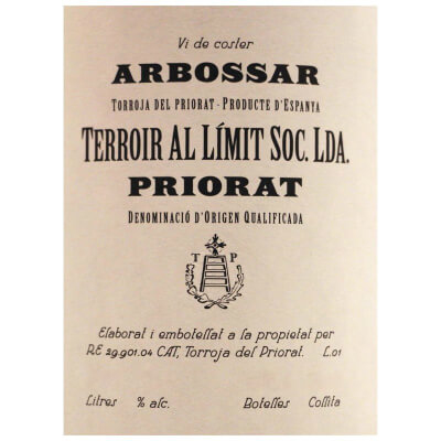 Terroir al Limit Arbossar 2021 (6x75cl)