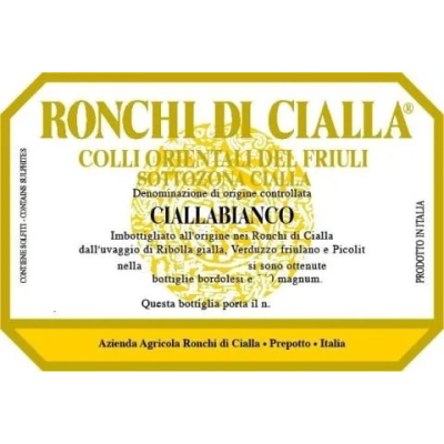 Ronchi di Cialla Colli Orientali Del Friuli Cialla Bianco 1999 (2x75cl)