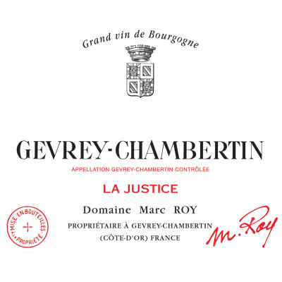 Marc Roy Gevrey-Chambertin La Justice 2019 (6x75cl)
