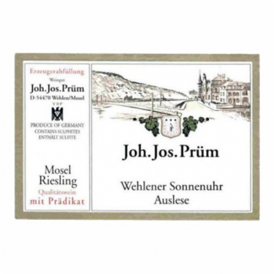 Joh Jos Prum Wehlener Sonnenuhr Riesling Auslese Auktion 2016 (12x37.5cl)
