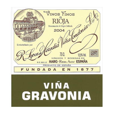 Lopez de Heredia Vina Gravonia Rioja Blanco Crianza 2014 (6x75cl)
