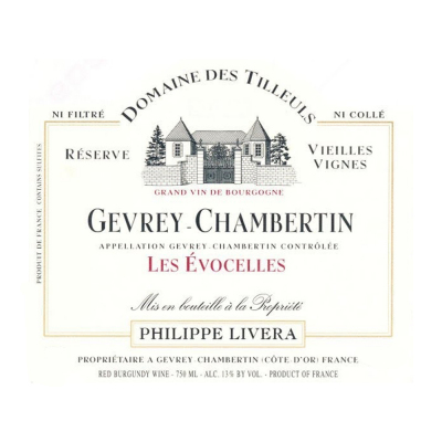 Philippe Livera (Tilleuls) Gevrey-Chambertin Les Evocelles 2013 (12x75cl)