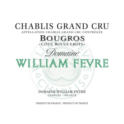 William Fevre Chablis Grand Cru Bougros Cote Bouguerots 2014 (1x75cl)