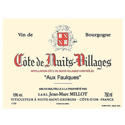 Jean-Marc Millot Cote-de-Nuits Villages Aux Faulques 2022 (6x75cl)