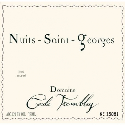 Cecile Tremblay Nuits-Saint-Georges 1er Cru Les Murgers 2014 (1x75cl)