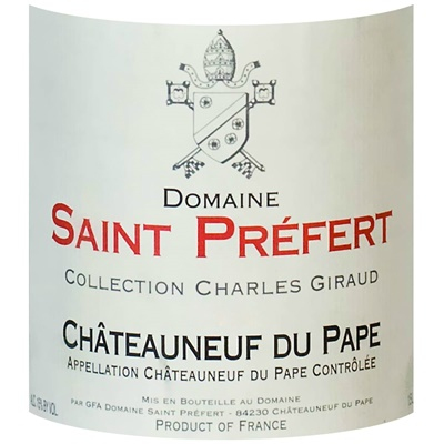 Saint Prefert Chateauneuf-du-Pape Collection Charles Giraud 2017 (12x75cl)