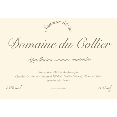 Collier Saumur blanc 2015 (6x75cl)