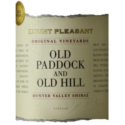 Mount Pleasant Old Paddock and Old Hill Shiraz 2019 (6x75cl)